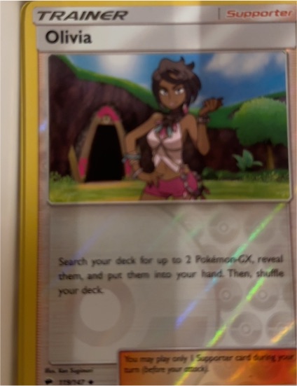 2017 Pokémon SM Burning Shadows #119 Olivia — front