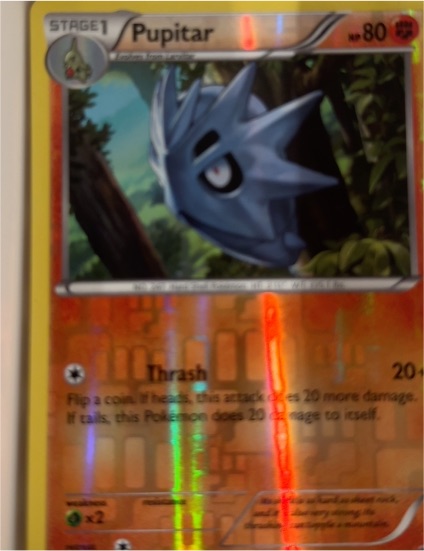 2016 Nintendo Pokémon TCG Fates Collide #42 Pupitar — front