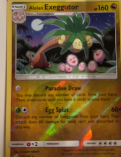 2019 Pokémon #115 Alolan Exeggutor — front