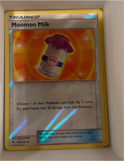 2018 Pokémon Sun & Moon Lost Thunder #185 Moomoo Milk — front