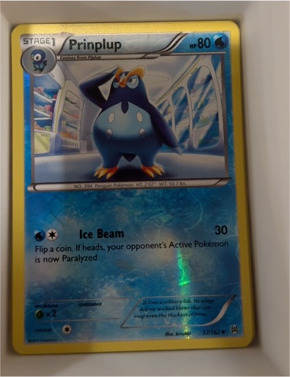 2015 Pokémon XY Breakthrough #37 Prinplup — front