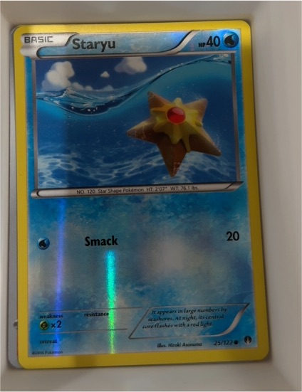 2016 Pokémon XY Breakpoint #25 Staryu — front