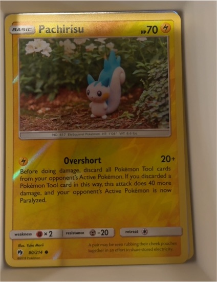 2018 Pokémon Lost Thunder #80 Pachirisu — front