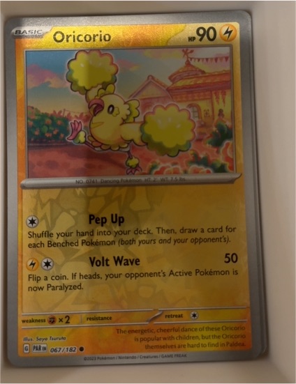2023 Pokémon SV04: Paradox Rift #067 Oricorio — front