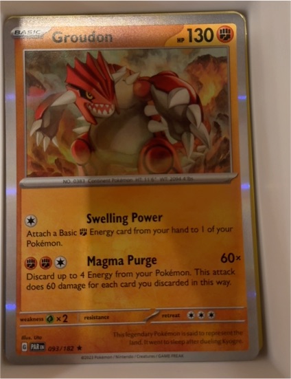 2023 Pokemon Scarlet & Violet Paradox Rift #093 Groudon — front