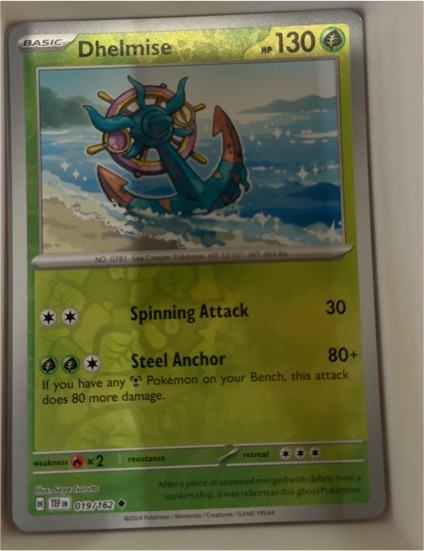 2024 Pokémon #019 Dhelmise — front