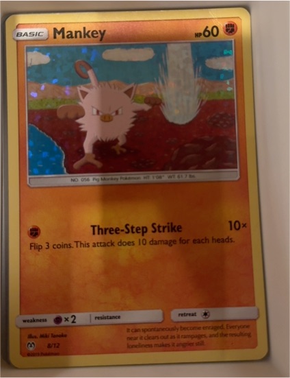 2019 McDonald's Promo #8 Mankey — front