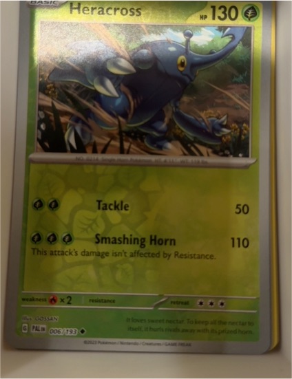 2023 Pokémon Paldea Evolved #006 Heracross — front