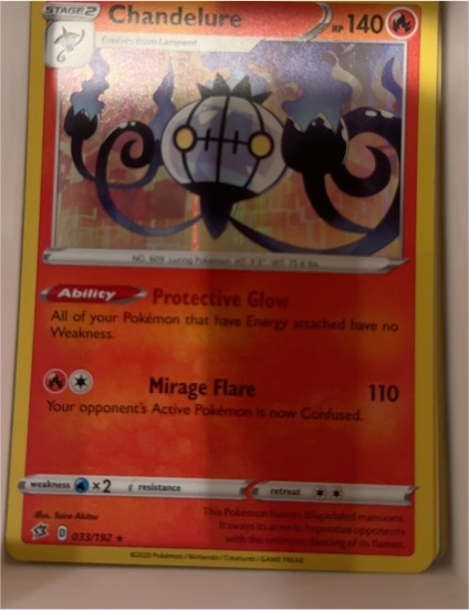2020 Pokémon #33 Chandelure — front