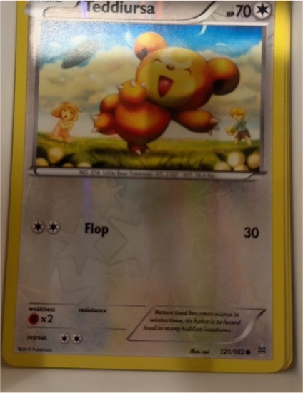 2015 Pokémon XY BREAKthrough #121 Teddiursa — front