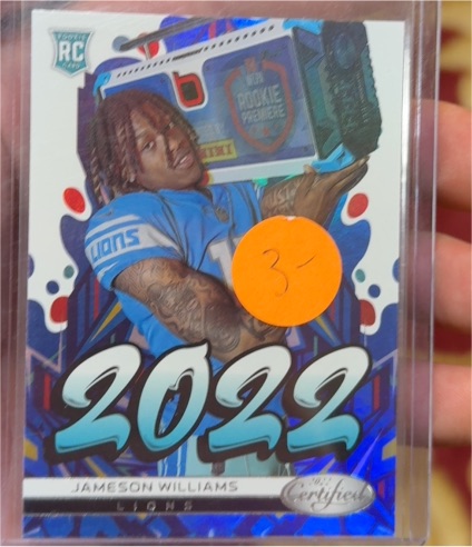 2022 Panini Certified #2022-10 Jameson Williams — front