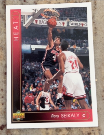 1993-94 Upper Deck #308 Rony Seikaly Miami Heat — front