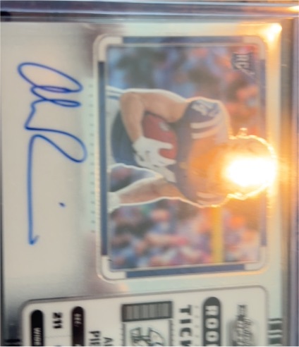 2020 Panini Contenders Optic #142 Jake Fromm Rookie Ticket RPS Autographs Red /199 — front