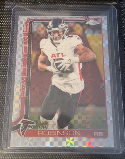 2025 Topps Chrome #16 Bijan Robinson — front