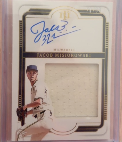 2025 National Treasures Silhouette Signatures #SL-JMS Jacob Misiorowski — front