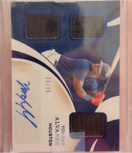 2020 Panini Immaculate Collection #154 Yordan Alvarez — front