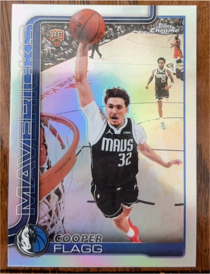 2025-26 Topps Chrome Update #151 Cooper Flagg Rookie — front