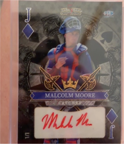 2024 Wild Card 5 Card Draw #SDHH-MMA Malcolm Moore — front