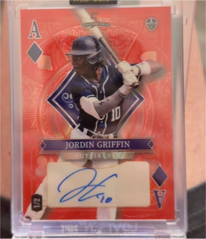 2024 Wild Card 5 Card Draw Stacked Deck #A Jordin Griffin — front