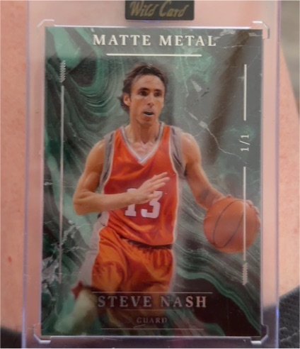 2026 Wild Card Matte Metal #1/1 Steve Nash — front