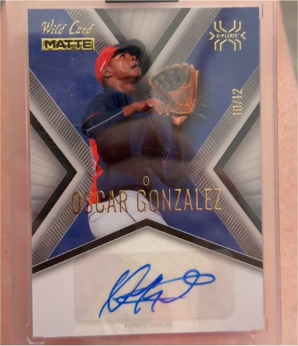 2024 Wild Card Matte X-Plode Chase #MXPA-OG Oscar Gonzalez — front