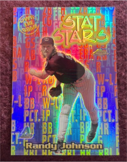 2000 Topps Chrome #OTG17 Randy Johnson Own the Game — front