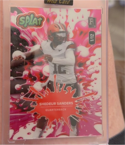 2025 Wild Card Splat #1/2 Shedeur Sanders — front