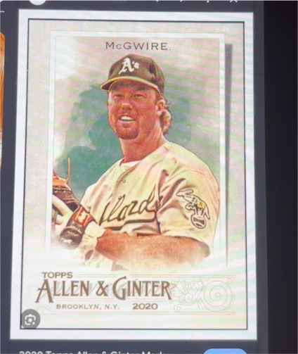 2020 Topps Allen & Ginter #73 Mark McGwire — front