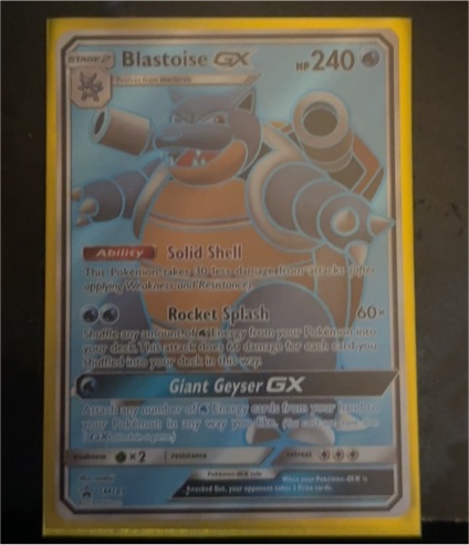 Pokemon Black Star Promo #SM189 Blastoise GX — front