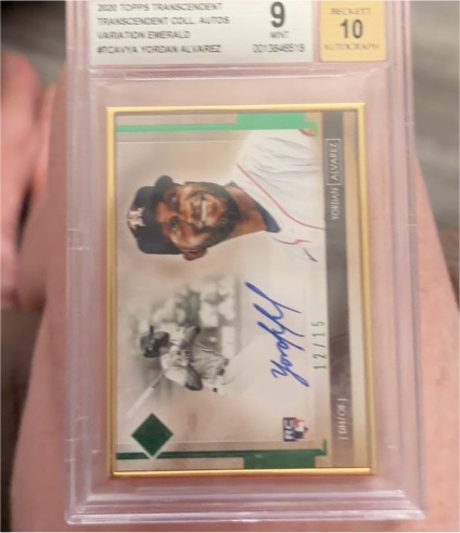 2020 Topps Transcendent Collection Emerald #TCVA-YA Yordan Alvarez — front