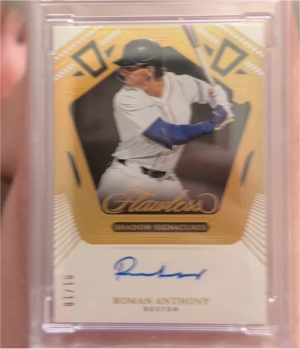2025 Panini Flawless #SS-RA Roman Anthony Shadow Signatures — front