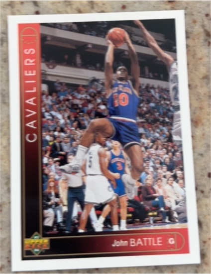 1993-94 Upper Deck #304 John Battle Cleveland Cavaliers — front
