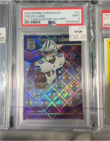 2020 Panini Chronicles Elite Turn of the Century #CL CeeDee Lamb Rookie Card — front