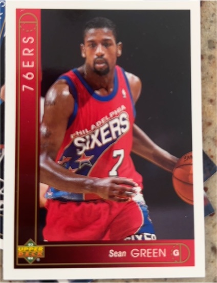 1993-94 Upper Deck #380 Sean Green Philadelphia 76ers — front