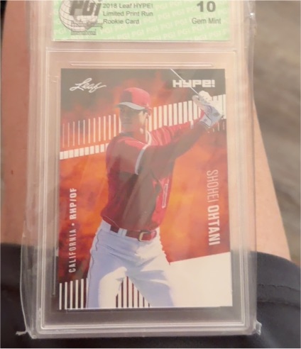 2018 Leaf HYPE! #10 Shohei Ohtani Rookie Card — front