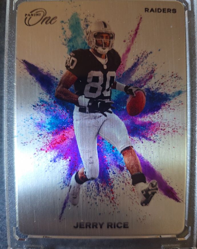 2023 Panini One Jerry Rice Color Blast Metal — front