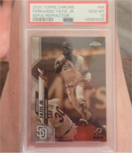 2020 Topps Chrome #84 Fernando Tatis Jr Sepia Refractor — front