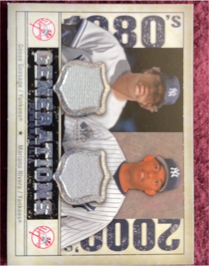2008 Upper Deck SP Legendary Cuts Generations #GEN-GR Goose Gossage / Mariano Rivera — front