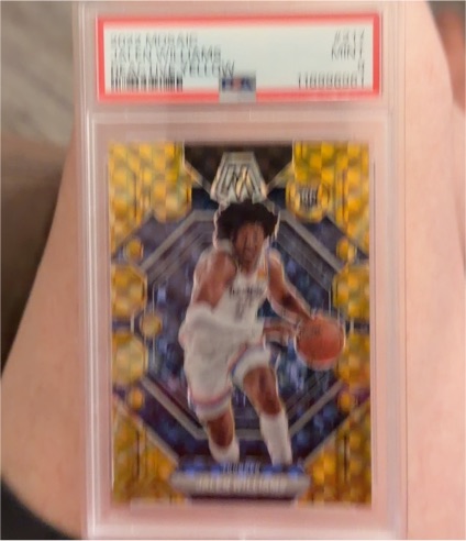 2022-23 Panini Mosaic Reactive Yellow #227 Keegan Murray — front