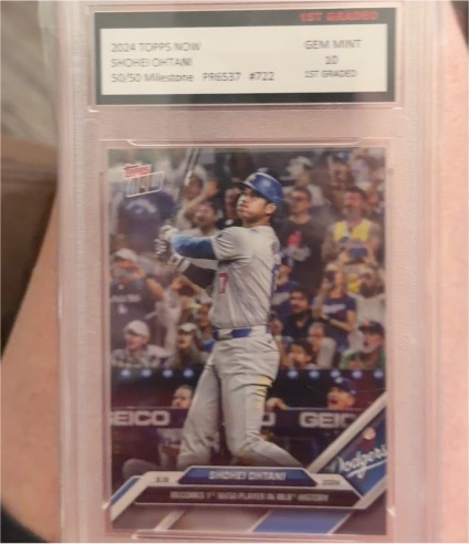 2024 Topps Now #722 Shohei Ohtani 50/50 Milestone — front