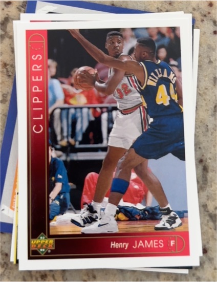 1993-94 Upper Deck #377 Henry James — front