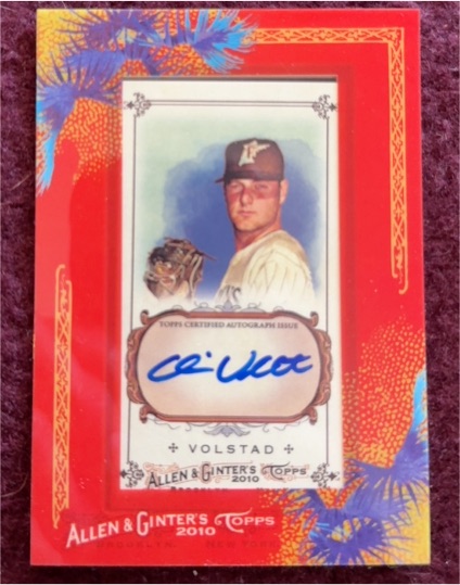 2010 Topps Allen & Ginter #AGA-CV Chris Volstad — front