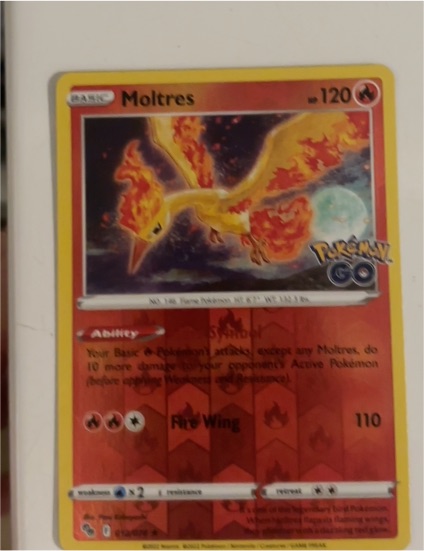 2022 Pokémon GO #012 Moltres — front