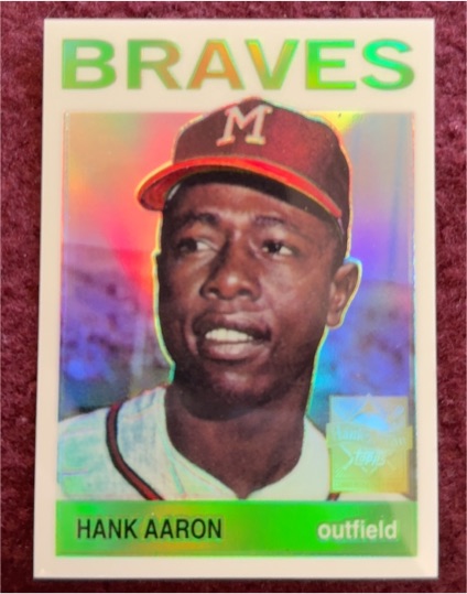 2000 Topps Chrome Reprints #11 Hank Aaron 1964 Topps — front