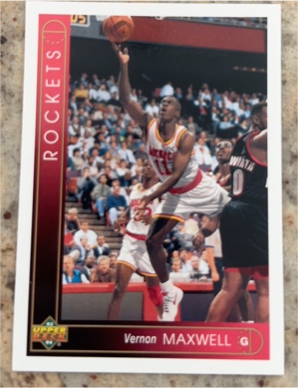 1993-94 Upper Deck #272 Vernon Maxwell Houston Rockets — front