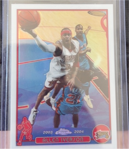 2003-04 Topps Chrome #3 Allen Iverson — front