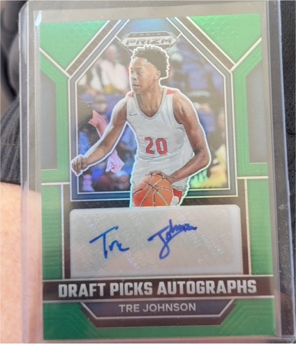 2023 Panini Prizm Draft Picks Autographs #DPA-TRE Tre Johnson — front