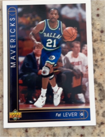 1993-94 Upper Deck #408 Fat Lever Dallas Mavericks — front