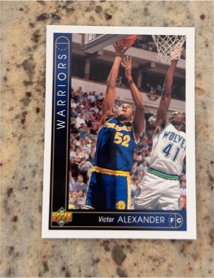 1993-94 Upper Deck #261 Victor Alexander Golden State Warriors — front