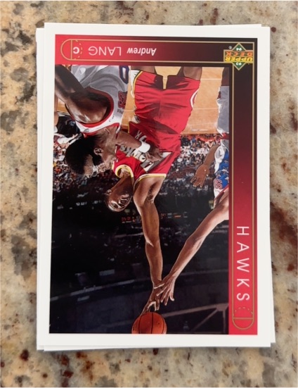 1993-94 Upper Deck #394 Andrew Lang Atlanta Hawks — front
